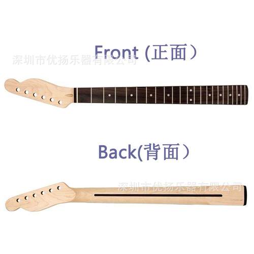 电吉他琴颈22品 枫木柄头+玫瑰木指板 Fender TELE TL 带背中线
