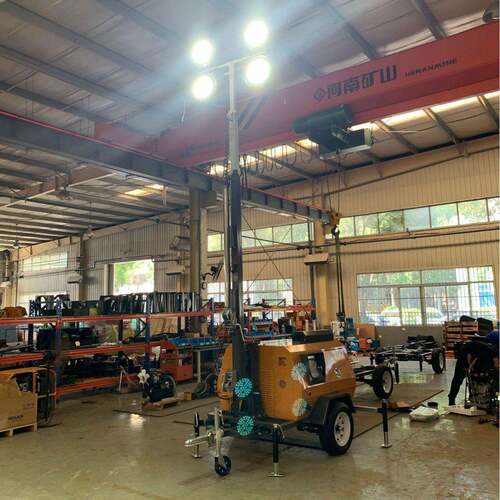 米液压自动升降LD9灯塔夜间施工应急E照明拖车移动照L明车815选配