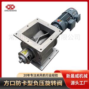 晨威机械304不锈钢方口防卡型负压旋转阀卸灰阀关风机器卸料阀