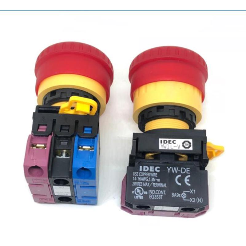 IDEC和泉YW1L-V YW1L-V4E11Q4R 02Q4R 01Q4R 11QM3R急停开关QM3R