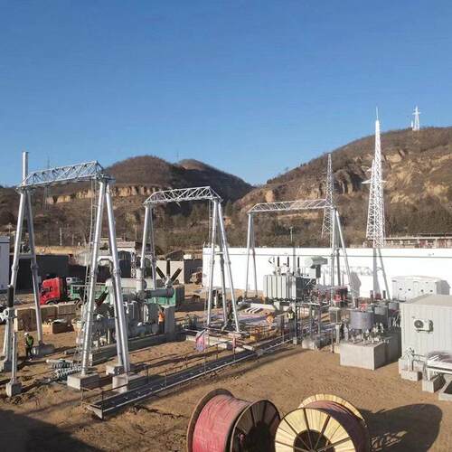 万国供应 主变进线架构 变电站钢结构 钢管构架 母线进线构架