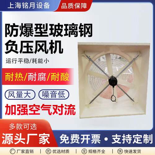 防爆型镀锌板玻璃钢负压风机大棚养殖排风防腐排气扇BT4CT4抽风机