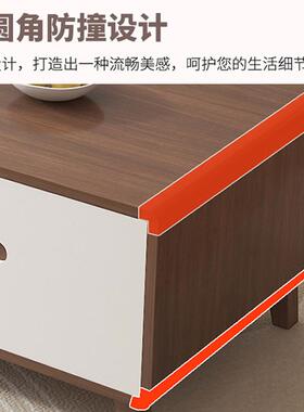 家木电视柜茶几组合用客厅小户现代AA-24914简约新中实式落地收纳