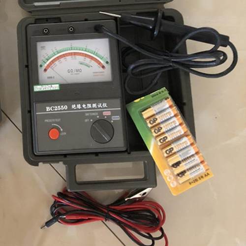 厂家直销BC2550指针式绝缘电阻测试仪绝缘电阻测试仪数字兆欧表