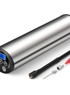 150PIS内置电池DC12V智能数显充气泵小汽车自行车打气泵圆形款