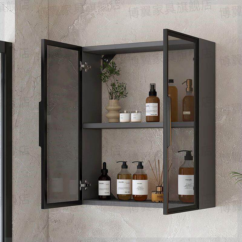 太空铝合金壁柜浴室卫生间吊柜置物柜阳台壁挂式收纳柜防水储物柜