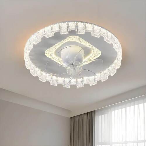 室轻奢一体书房6摇头餐2025厅顶灯大气风扇灯卧22电扇灯0度吸新款