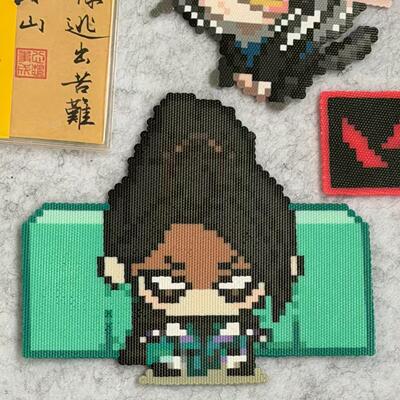 无畏契约拼豆成品桌面摆件Q版游戏周边奶妈贤者打瓦必赢卡通挂件