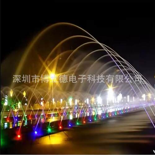 不锈钢波光喷泉广场旱地互动感应波光跳泉源头厂家设计制作安装