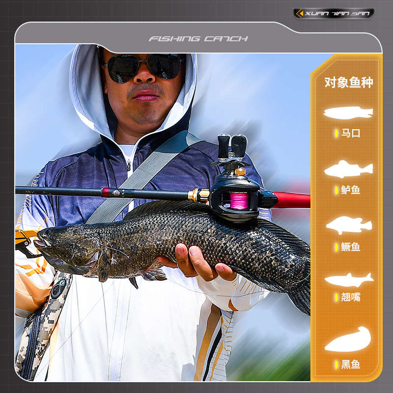 一将达瓦收缩路亚竿全套新款便携伸缩枪柄水滴轮直柄纺车轮振出式