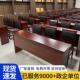 双人1.2米长条会议桌政府党校部队村委会酒店培训学术报告厅桌椅