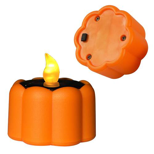 6个装Solarcandle茶蜡南瓜灯心形户外装饰LED电子蜡烛灯