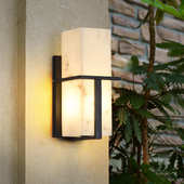 现代简约户外壁灯别墅庭院阳光房露台花园室外防水仿云石壁灯