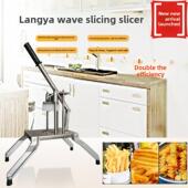 狼牙波纹波浪切条机洋芋花切条机切土豆萝卜黄瓜波纹切条机