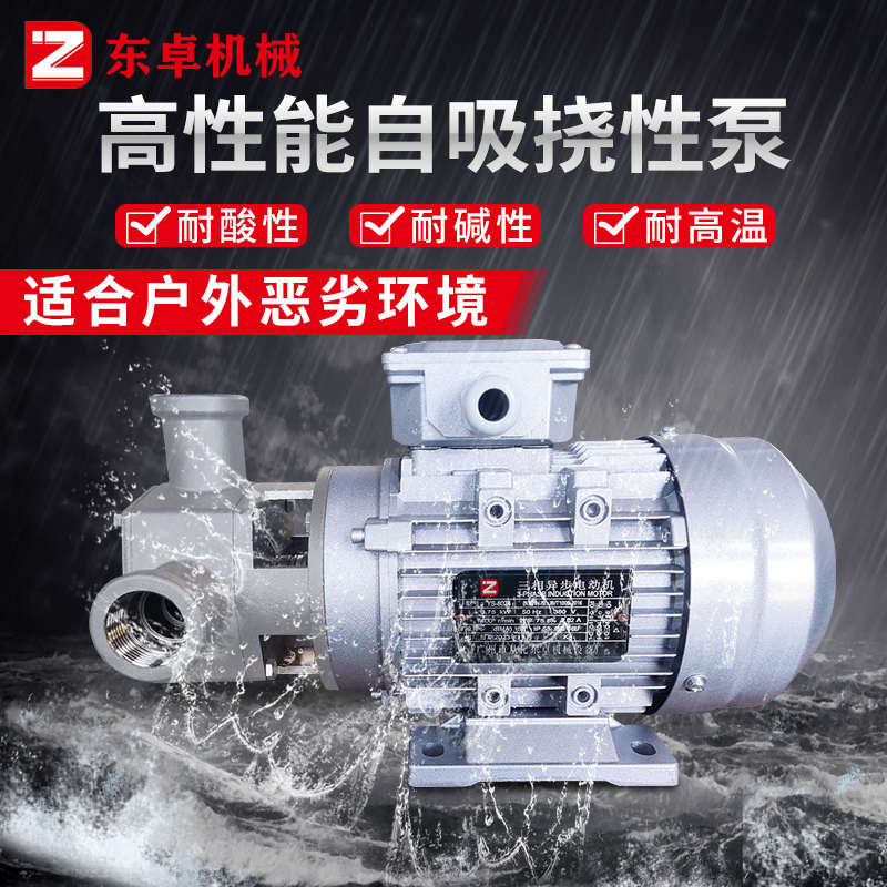 不锈钢挠性泵柔性叶轮泵电动颗粒输送粘稠液体自吸泵食品级浓浆泵