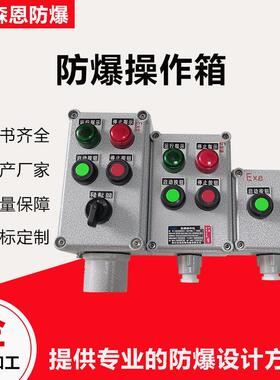 防爆操作柱LCZ8050-A2D2G按钮操作箱防腐防水防尘开关箱铝合金