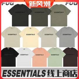 ESSENTIALS短袖t恤欧美高街FOG复线情侣男女ins潮牌纯棉圆领宽松