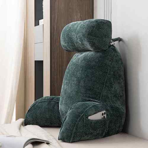 泰迪绒床头靠垫软包护腰靠枕大靠背沙发抱枕床上看书护颈枕头宿舍