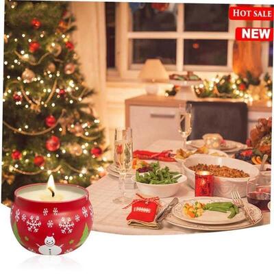 Christmas Scented candles Set 100% Soy wax Christmas gifts