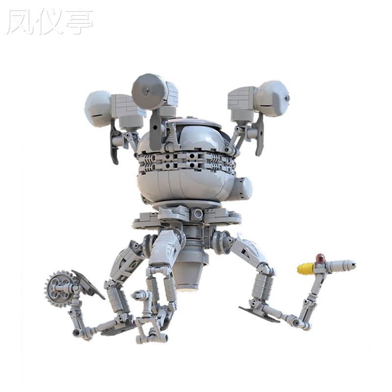 BuildMoc创意设计男孩益智拼搭玩具积木MOC-24137Mr.Handy辐she
