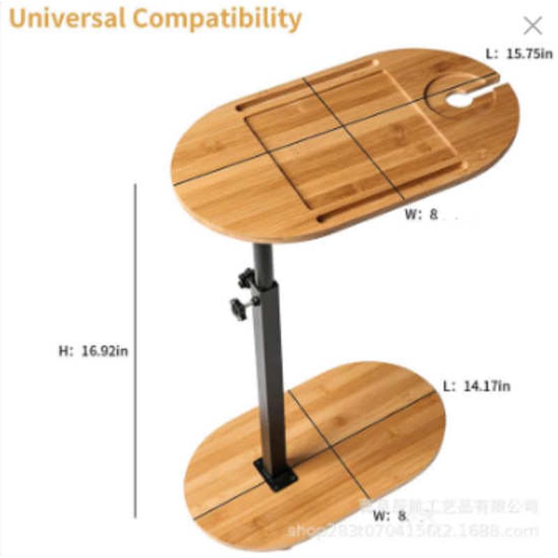 架可调家用落地式浴室置节支架红酒平板收纳竹制浴缸架物手机