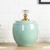 景德镇陶瓷米缸米桶储米箱10斤厨房家用带盖子密封储物罐防虫防潮