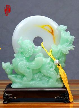 正品玉石船摆件招财一帆风顺帆安扣摆设客厅公办室平桌客厅酒柜装