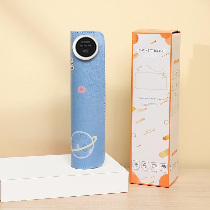加热鼠标垫卡通超大桌面加热桌垫办公室发热垫学生学习写字暖桌垫