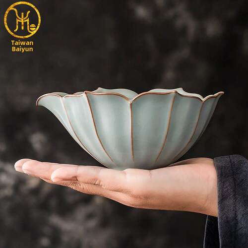 白云丘威郭文祥茶海如窑开片冰裂釉公平杯汝瓷茶具茶道配件茶隔板