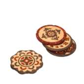 韵成品手工东方实木工艺品美学系列垫中式 创意文化杯摆件家用新款