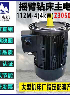 中捷摇臂钻床Z3050主轴电机SC-112M-4 YE2-112M-4山川电机原厂