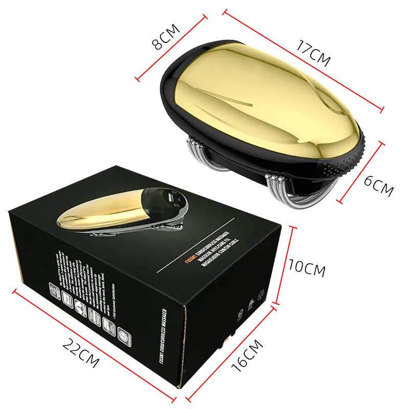 按摩器电动修面器理发店发廊专用振动头部脸部按摩仪三档调节头皮