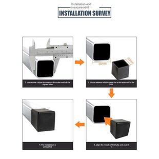 80*80方形外套Pvc软橡胶套桌子橡胶外套椅子防滑脚套方形管塞皮革