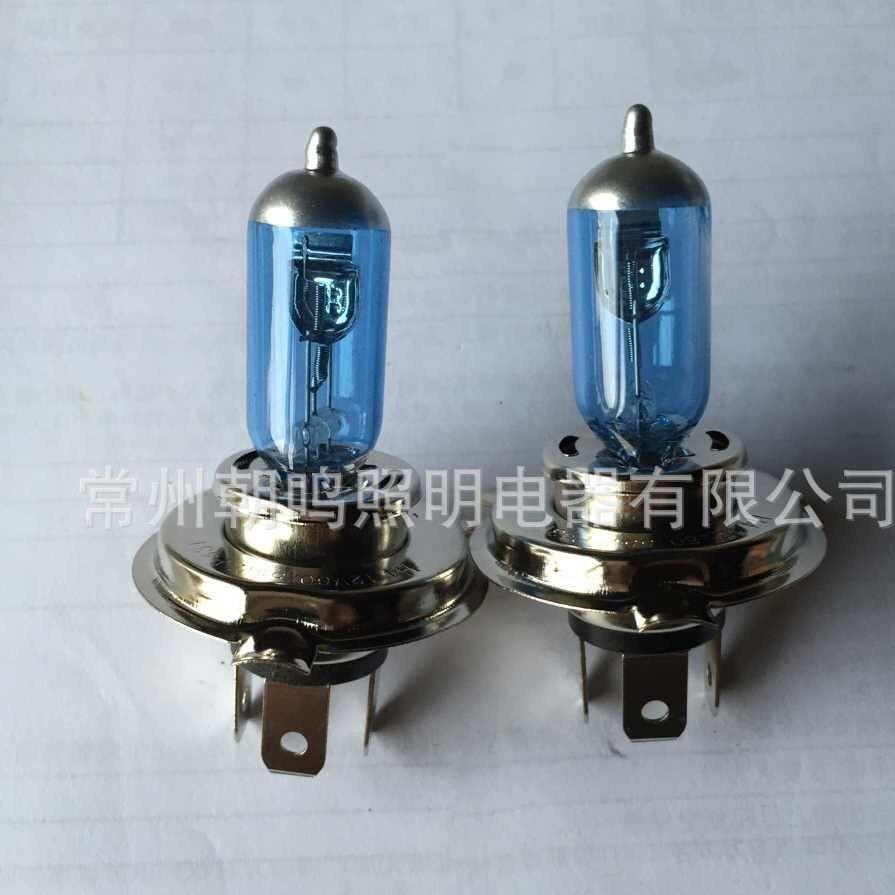 汽车前大灯“H4 12V60/55W P43T石英超白光卤素灯泡"厂家