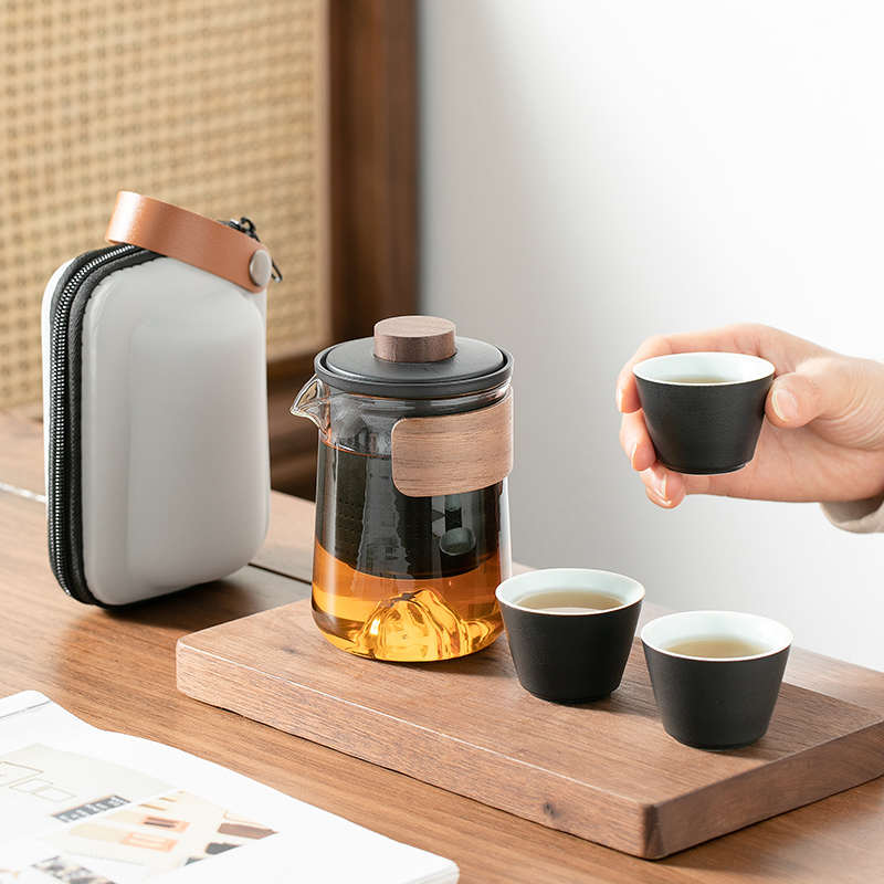 户外便携式旅行功夫茶具小套装随身露营喝茶装备泡茶茶壶快客杯