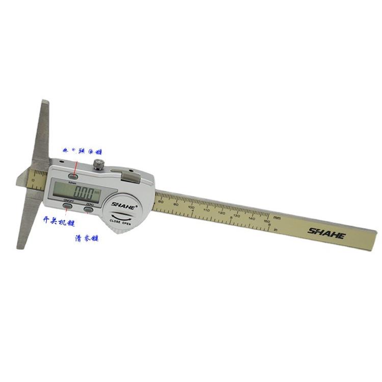 SHAHE/成都和1数显深度尺0-50-2JQX0三03-00mm防水电子深度游标卡
