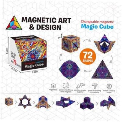 3D Changeable Magnetic Magic Cube For Kids Puzzle Cube Toys