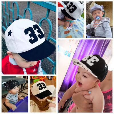 Cute Baby Boy Cap Embroidery Number Baby Baseball Cap Spring