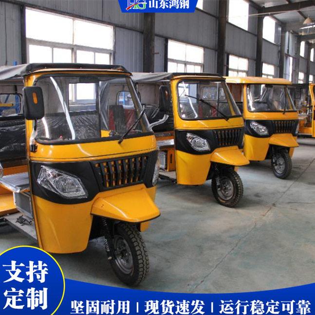 印度东南亚畅销三排电动三轮 外贸品质Tuk-tuk 低速载重