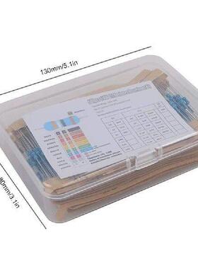 300/600pcs Mixed Metal Film Resistance Pack 10R-1M