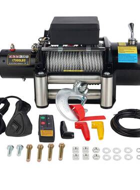厂家直销12v/24v17000磅卡车绞盘电动绞盘远程无线遥控