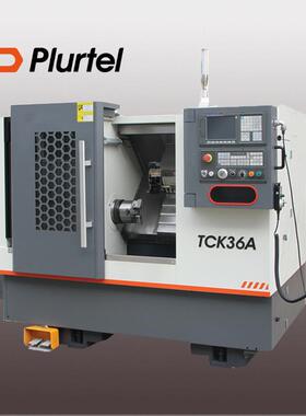 机床供应斜床身数控车床TCK6A线轨车床整体斜床身