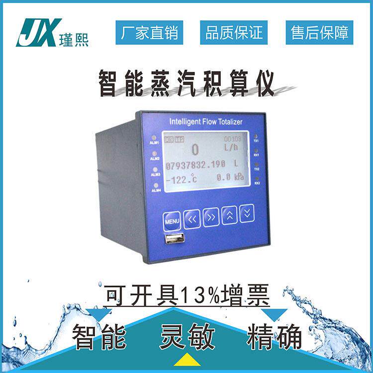 瑾熙智能积算仪可测蒸汽气体液体流量积算仪中英文切换带开关电源