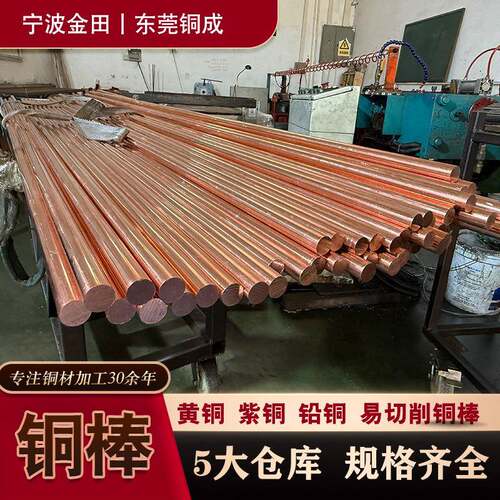 紫铜棒现货T2/TP2红铜棒C1100紫铜方棒 镀锡紫铜排 零售紫铜
