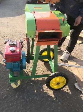 家用铡草粉JBF干湿两用碎揉丝体机小型切碎草一机打草机养殖喂机