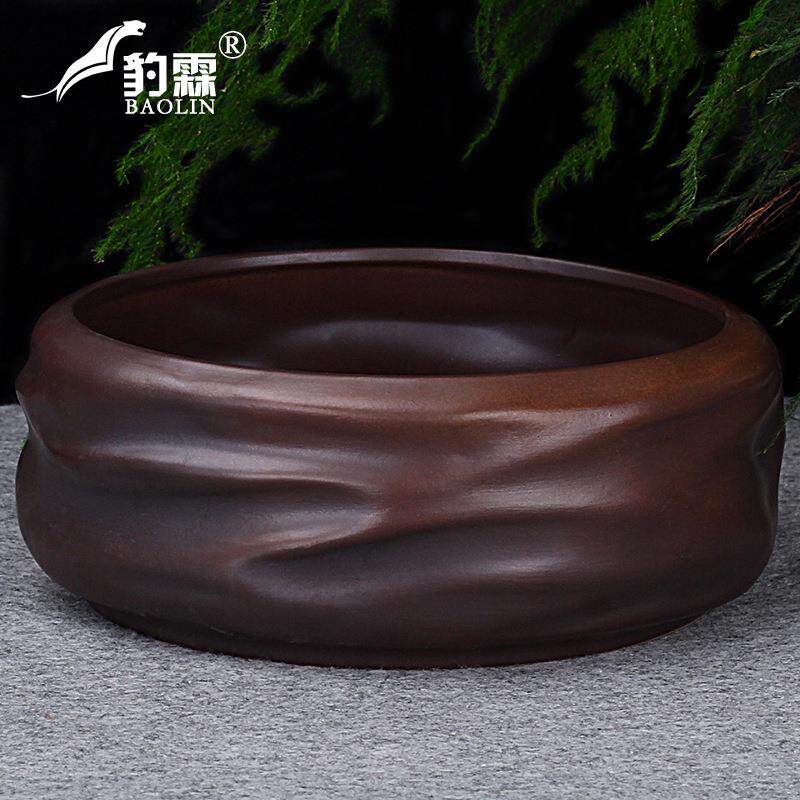 柴烧复古茶洗特大号笔洗水盂陶瓷紫砂功夫泡茶具家用洗茶杯的器皿