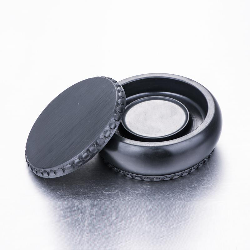 正品好运道文房四宝实用者学生台带盖天然原石安徽池歙砚毛笔端砚