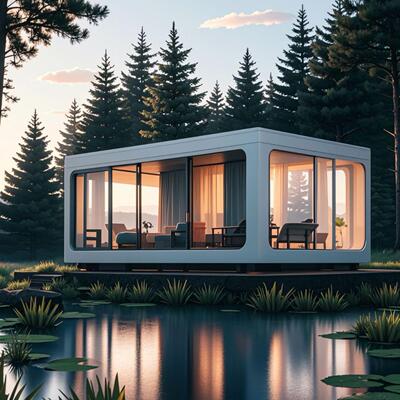 鞍山市 网红太空舱营地 景观民宿小屋沈阳流浪仓智慧商亭方舱设计