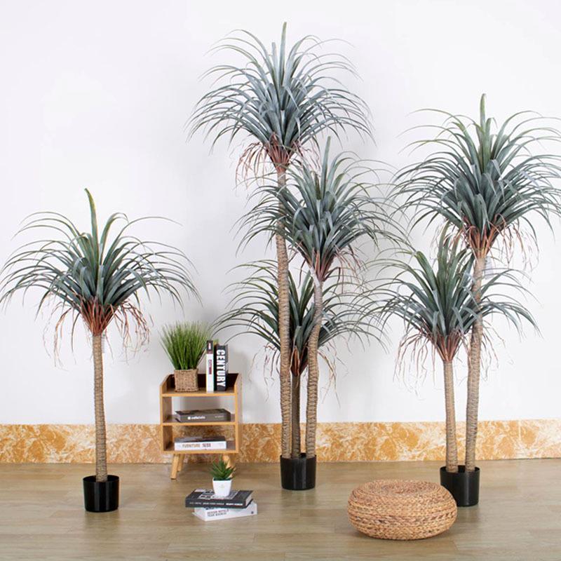 3杆大型仿真龙血树绿植盆栽 人造植物仿真龙血树假树仿生绿植植物