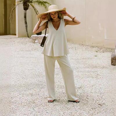 Women's New Year's Single Collar Sleeveless Top Clothes